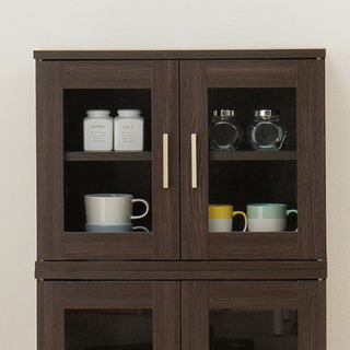 ニトリ　食器棚　上部分の画像