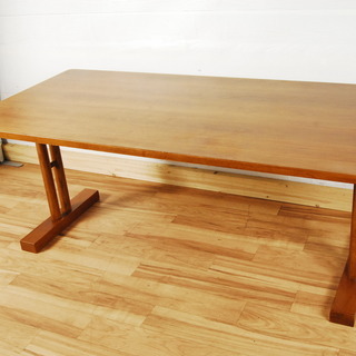 1798 木製 ダイニングテーブル 作業台 幅150ｃｍ 高さ6...