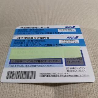 ANA株主優待券2枚　(2020年5月31日まで)