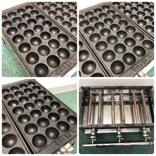 プロフ説明必読！LPガス式 3連 たこ焼き器 配達無料地域あり＊たこ焼き器 業務用3連式＊プロパンガス＊特別価格！