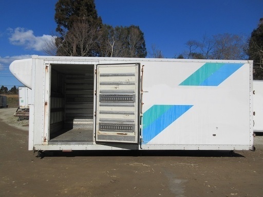 ♪ハAA106♪長さ540+70cm♪物置♪コンテナ♪手頃♪サイドドア付♪アルミ箱♪