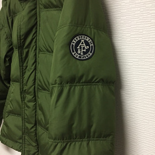 Abercrombie&Fitch アバクロンビー＆フィッチ KEMPSHALL ダウンジャケット パーカー ジャケット ブルゾン メンズ Lサイズ カーキ アバクロ の画像