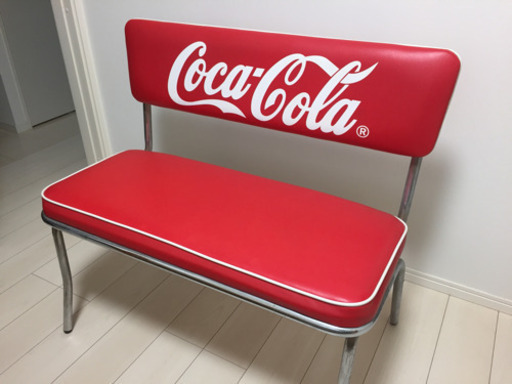 コカ・コーラ ベンチシート 多少の劣化・錆あり（画像参照）