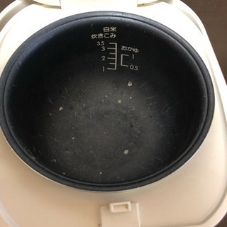 今週限定•激安•美品2016年製【BONABONA】 マイコン炊飯ジャー(3.5合) 炊飯器 BK-R60-WH ホワイトの画像