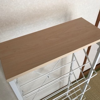【お値下げしました】おしゃれなシューズラックお譲りします。2月12日まで。の画像