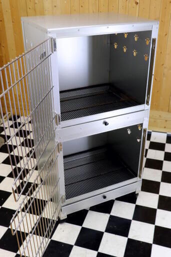 【ペット】  軽量 移動楽々 アルミ犬舎 ゲージ ペットホテル ペットマンション トリマー ペットショップ ペットサロン ブリーダー