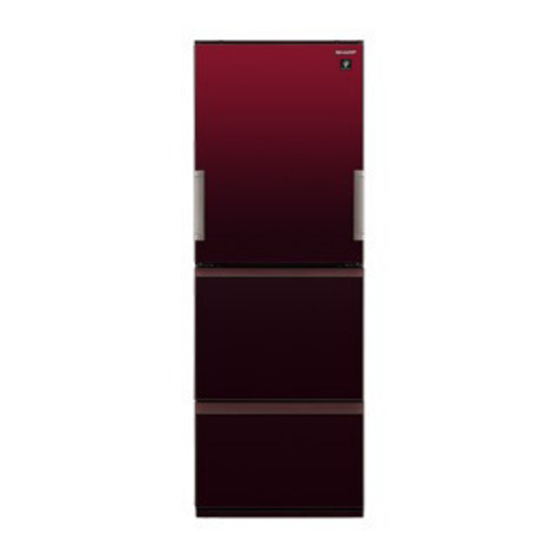 ●ほぼ未使用品　SHARP SJ-GW36E-R グラデーションレッド [冷蔵庫（356L・左右フリー）] 2019年製