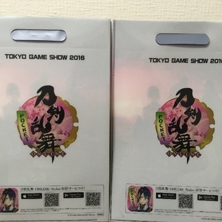 【非売品】刀剣乱舞クリアファイル2016TOKYOGAMESHOWの画像