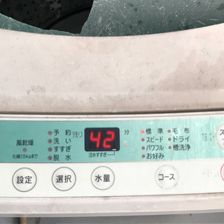 【中古】洗濯機（外置き）0円　鳥取市〜米子市の間ならお届け可能の画像