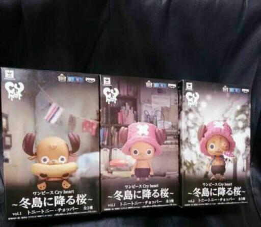 - 冬島に降る桜 - cry heart 希少 フィギュア ３箱 ONE PIECE ワンピース トニートニーチョッパー まとめ売り