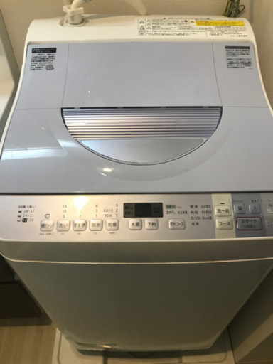 ★受付終了★【1/28迄】 6,000円 SHARP 全自動洗濯機 5.5kg 乾燥機付 ES-TX550