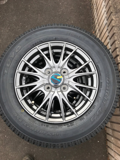 新品組込済！軽自動車用新品スタッドレス＆新品アルミ　145／80R13 