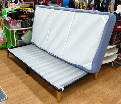 NITORI シングル脚付きマットレス ベッド 幅97×奥行196×高さ42cm ラーム2 KD 寝具 ライトグレー ニトリ☆ PayPay(ペイペイ)決済可能 ☆ 札幌市 清田区 平岡
