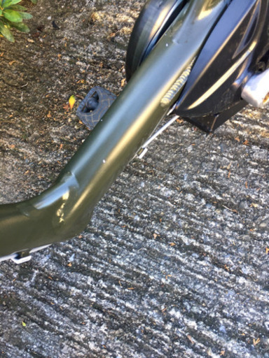 Ｍ５Ａ電動自転車Ｗ４８Ｍブリジストンアンジェリーノ６アンペア濃い緑