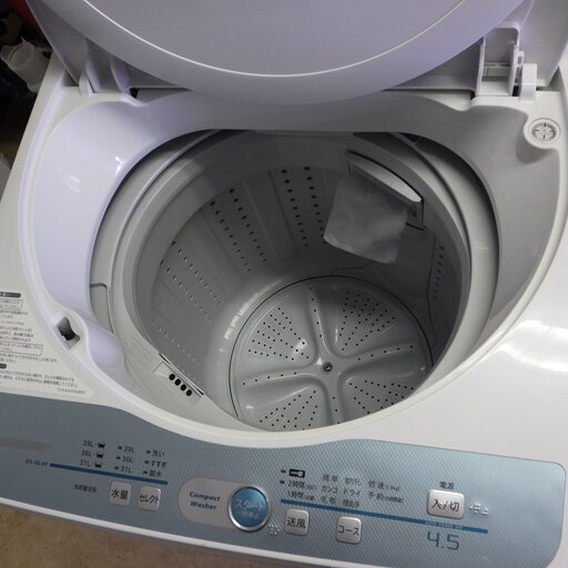 格安！店舗受け渡し可能 2008年製 SHARP/シャープ 洗濯機　動作品 ES-GL45　2008年　4.5kｇ 札幌市内限定配送