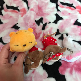 手のひらサイズのマスコットキーホルダーの画像