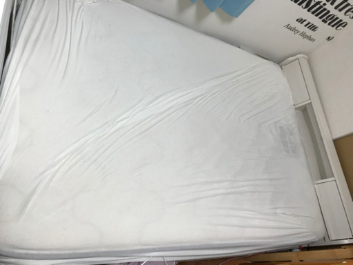 【引き渡し決定】1/26 引き取り限定　ダブルベッド　フレームつき　シーリー　Sealy