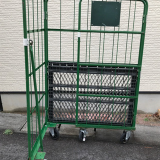 カゴ台車 業務用 ロールボックスの画像