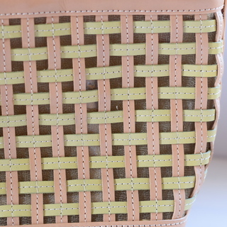 美品☆格子ハンドバッグ　手提げ鞄の画像