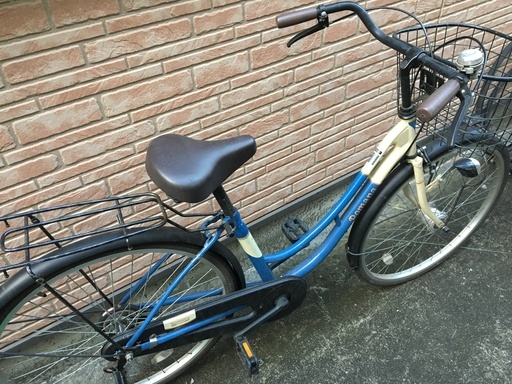 シティサイクル（美品） マルキン Romana 26インチ　ホワイト＆ブルー