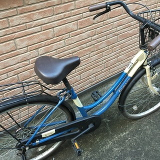 シティサイクル（美品） マルキン Romana 26インチ　ホワイト＆ブルー シティサイクル（美品） マルキン Romana 26インチ ホワイト＆ブルー