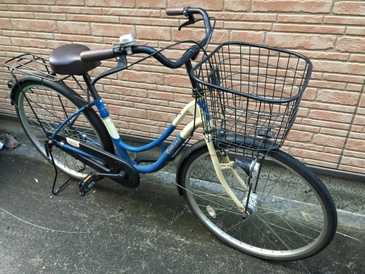 シティサイクル（美品） マルキン Romana 26インチ　ホワイト＆ブルー