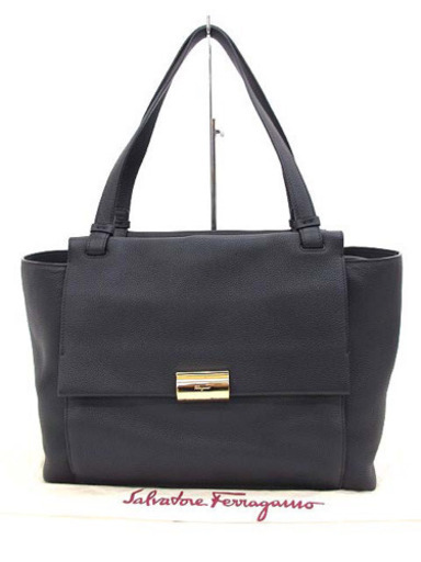 美品 フェラガモ Bitter ラージ ビジネス トートバッグ