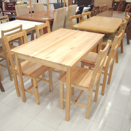 4人掛け ダイニングテーブルセット 椅子4脚 幅110cm 苫小牧西店