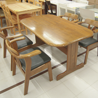 ダイニングセット 4人掛け 幅135×奥行80×高さ69.5cm ダイニング チェア4脚セット 苫小牧西店