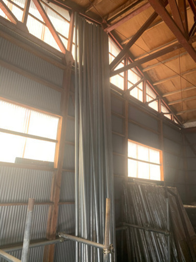 単管パイプ♪5m♪約40本あります♪中古品♪足場♪