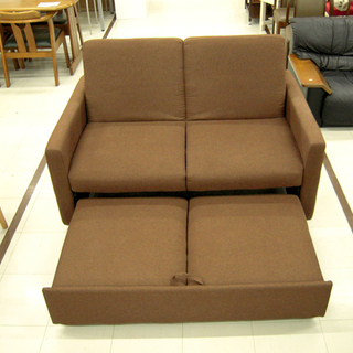ソファベッド ボックスタイプ 幅138cm 2人掛けソファ ブラウン 苫小牧西店 ソファベッド ボックスタイプ 幅138cm 2人掛けソファ ブラウン 苫小牧西店