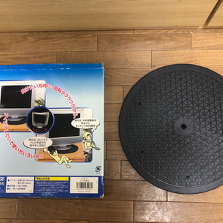 値引き❗️テレビ回転台　ATU-11   黒　キンチン収納の画像