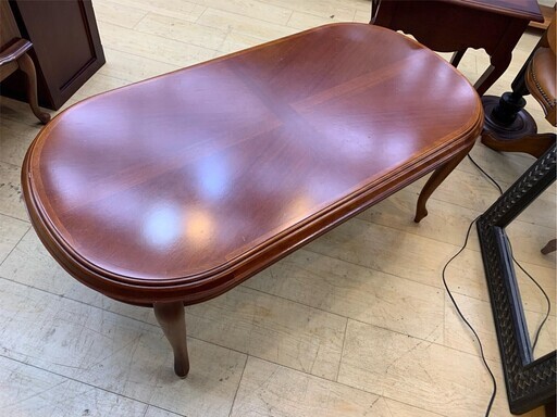 maruni 猫脚テーブル マルニ木工 アンティーク家具 テーブル センターテーブル☆112×57×45☆配達可能 買取帝国 朝霞店 