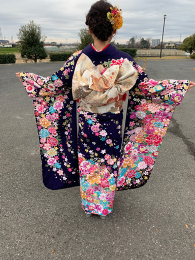 振袖フルセット　小物・草履・バッグ・ショールまで全て揃ってます