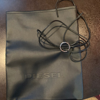 DIESEL 革製ラッピングバック　紐付き