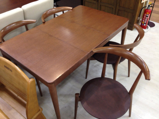 取りに来れる方限定！日進木工のダイニング5点セット！