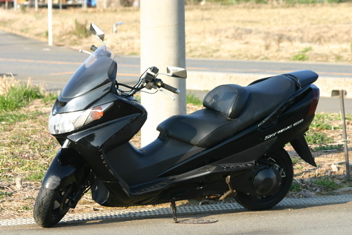 自賠責保険付-埼玉発783】SUZUKI スカイウェイブ(CJ43A)6573Km ブラック MACマフラーいい音してます (沖縄県優遇あり)