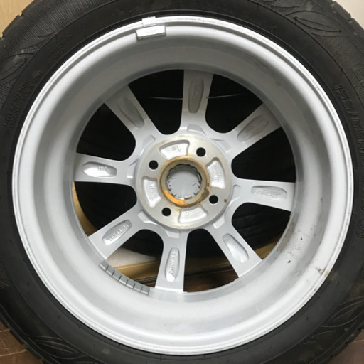 133-1ダンロップENASAVE155/65R14ダイハツ純正アルミホイール付4本セット14×4.5J+45バリ山イボ識別線あり20