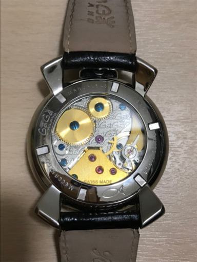 大幅値下げ　美品　ガガミラノ　腕時計　マヌアーレ48mm 裏スケ
