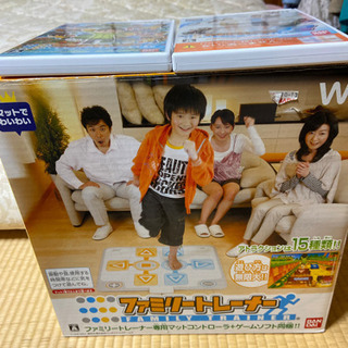 wii ファミリートレーナーとゲームソフト2つ