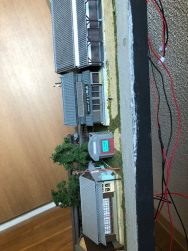 ①電車のジオラマ  Nゲージ レイアウト 模型外し ジャンク