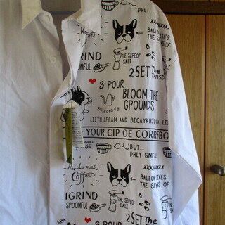 PARK GIRL プリントシャツ M‐L 白  犬 新品未使用品タグ付きの画像