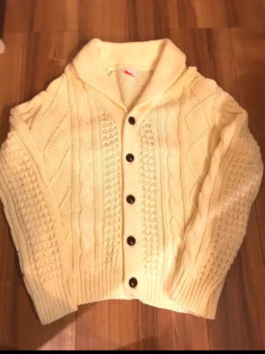 60's ビンテージ  ショールカラーカーディガン XL