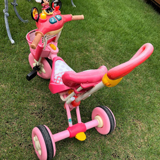 【早い者勝ち】おしゃべりカーゴ　ミニーちゃん三輪車　①の画像