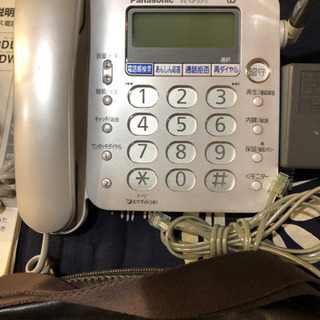 電話機とショルダーバッグの画像