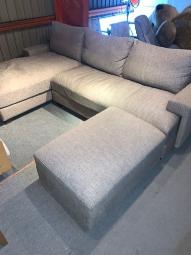 ラッソ　シェーズロング　Ｌ字ソファー　中古