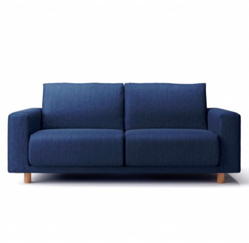 無印 デニムソファ 2.5シーター ワイドアーム