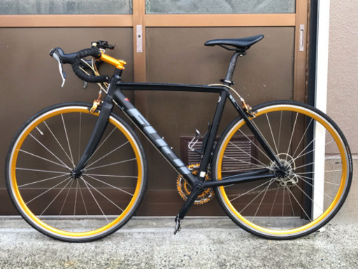 FUJI フジ BARRACUDA バラクーダ ロードバイク 2012 動作確認済み BLACK&GOLD Mサイズ52cm アルミ&カーボン