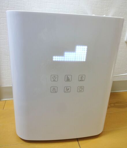 リモコン付き モダンデコ【ハイブリッド加湿器 Tetra】 JXH002 ヒーター機能 和室10畳(木造住宅) 洋室17畳(プレハブ住宅) SUNRIZE サンライズ