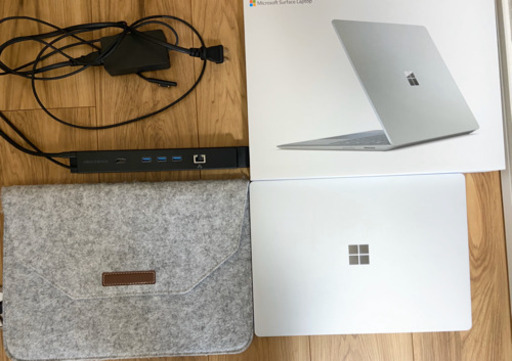 マイクロソフト Surface Laptop 2 プラチナ（本体＋充電器＋アダプタ＋ケース）